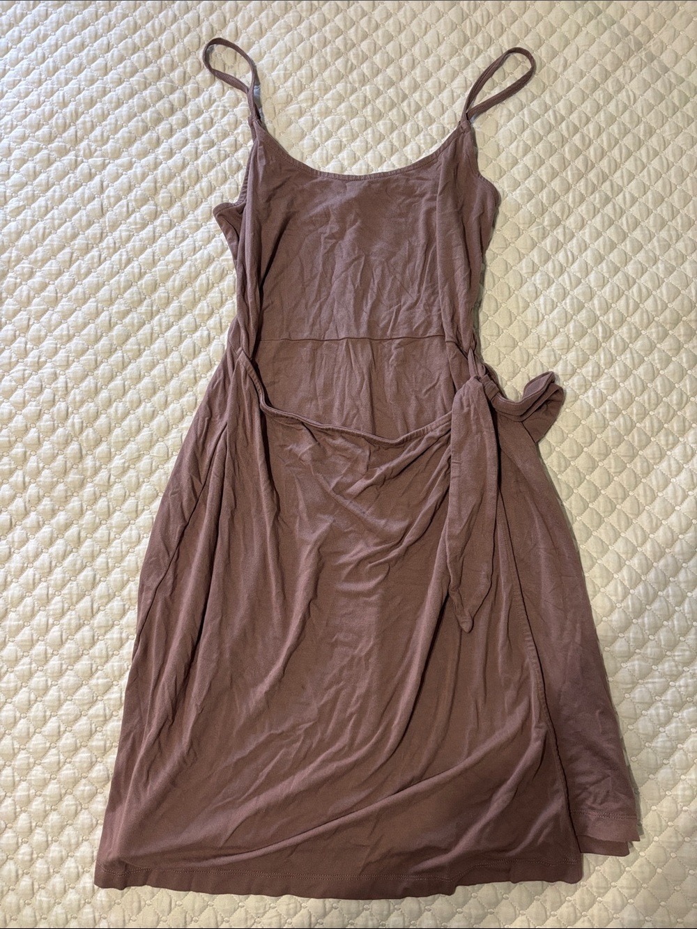 Express Mauve Tie-Waist Midi Dress - Women
